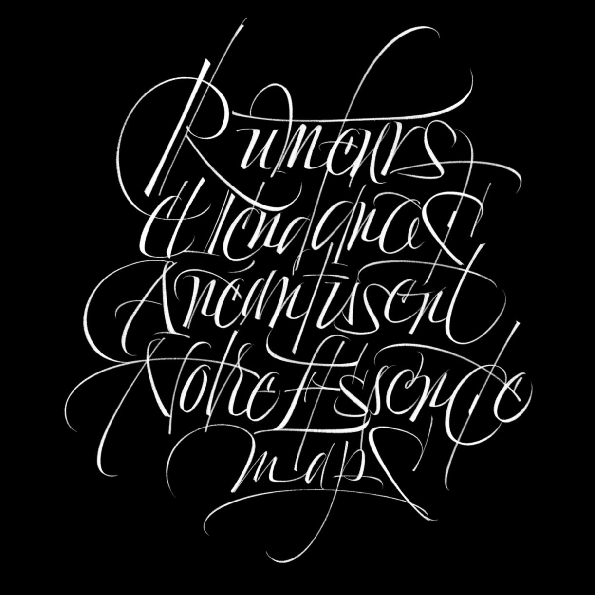 Modern Mars Calligraphy